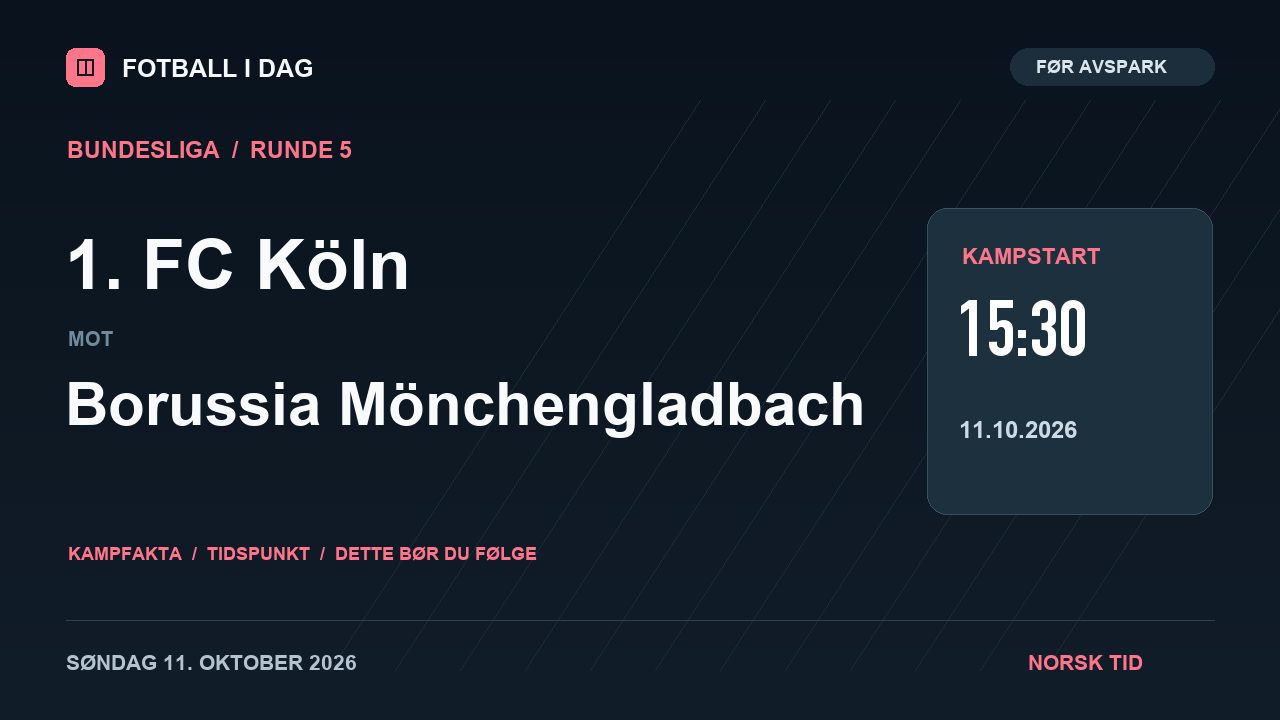 1. FC Köln – Borussia Mönchengladbach – kampvideo