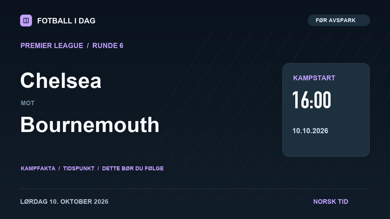 Chelsea – Bournemouth – kampvideo