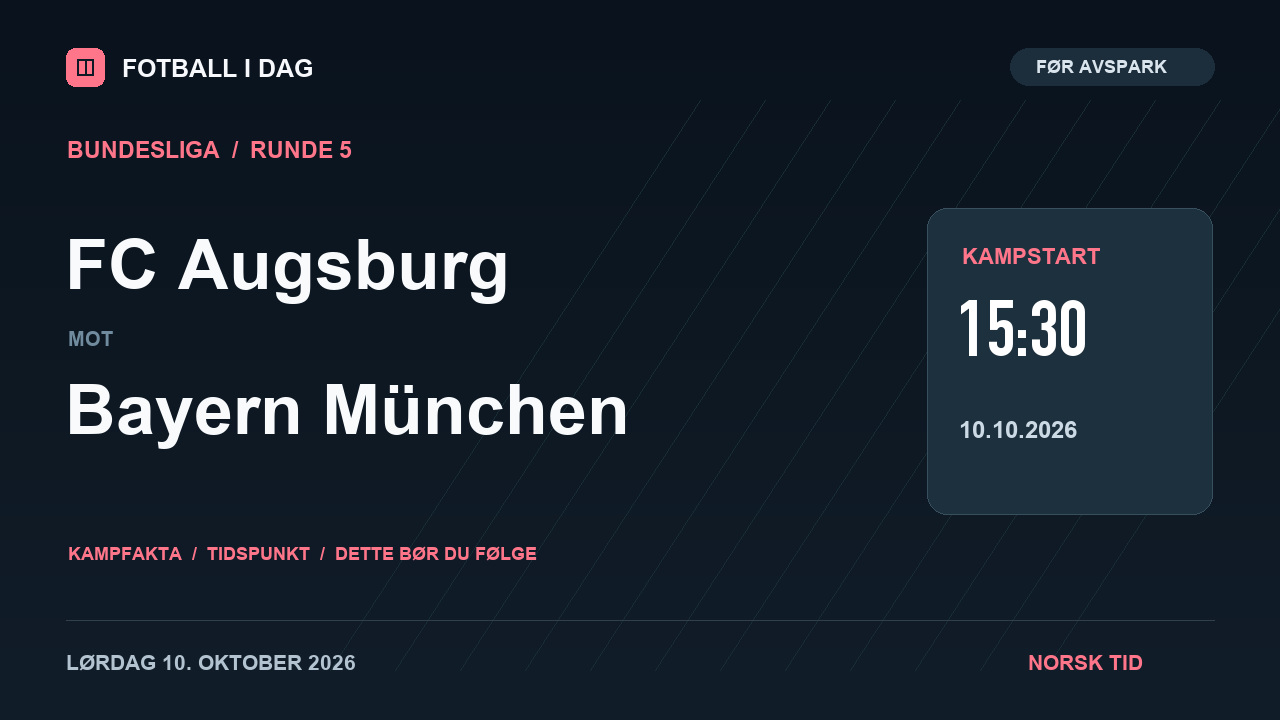 FC Augsburg – Bayern München – kampvideo