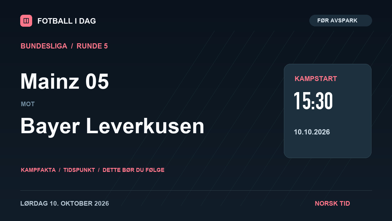 Mainz 05 – Bayer Leverkusen – kampvideo
