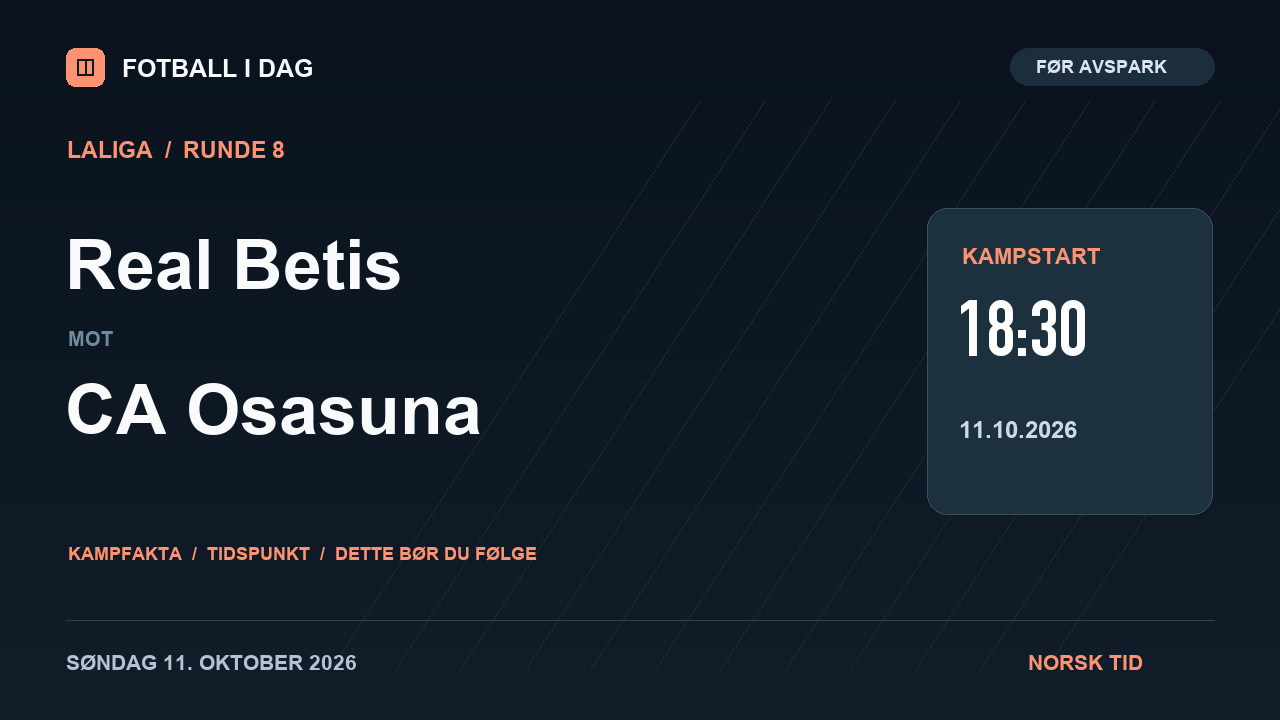 Real Betis – CA Osasuna – kampvideo