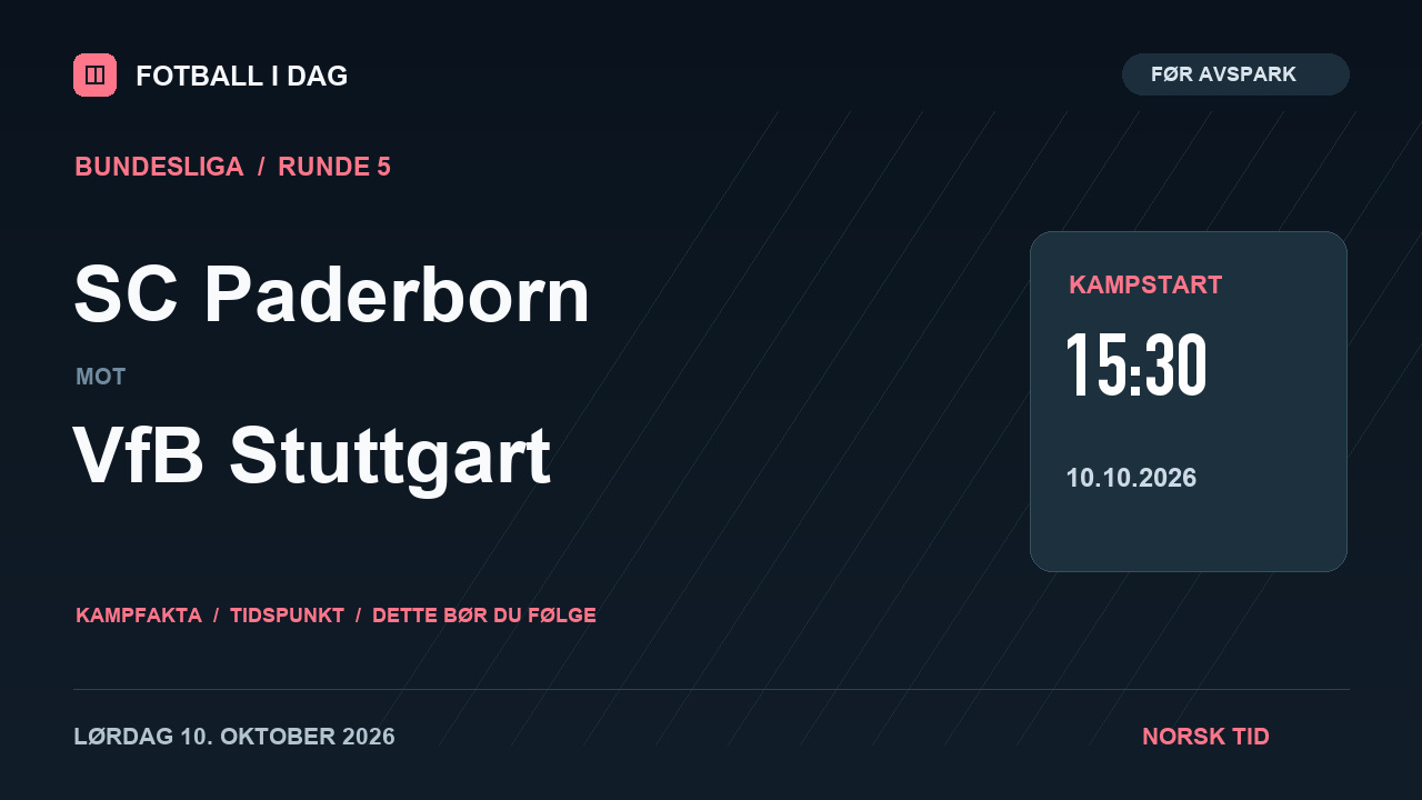 SC Paderborn – VfB Stuttgart – kampvideo