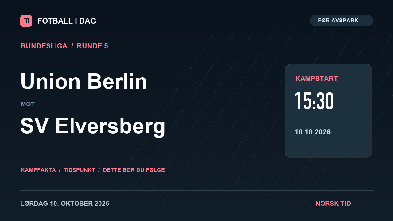 Union Berlin – SV Elversberg – kampvideo