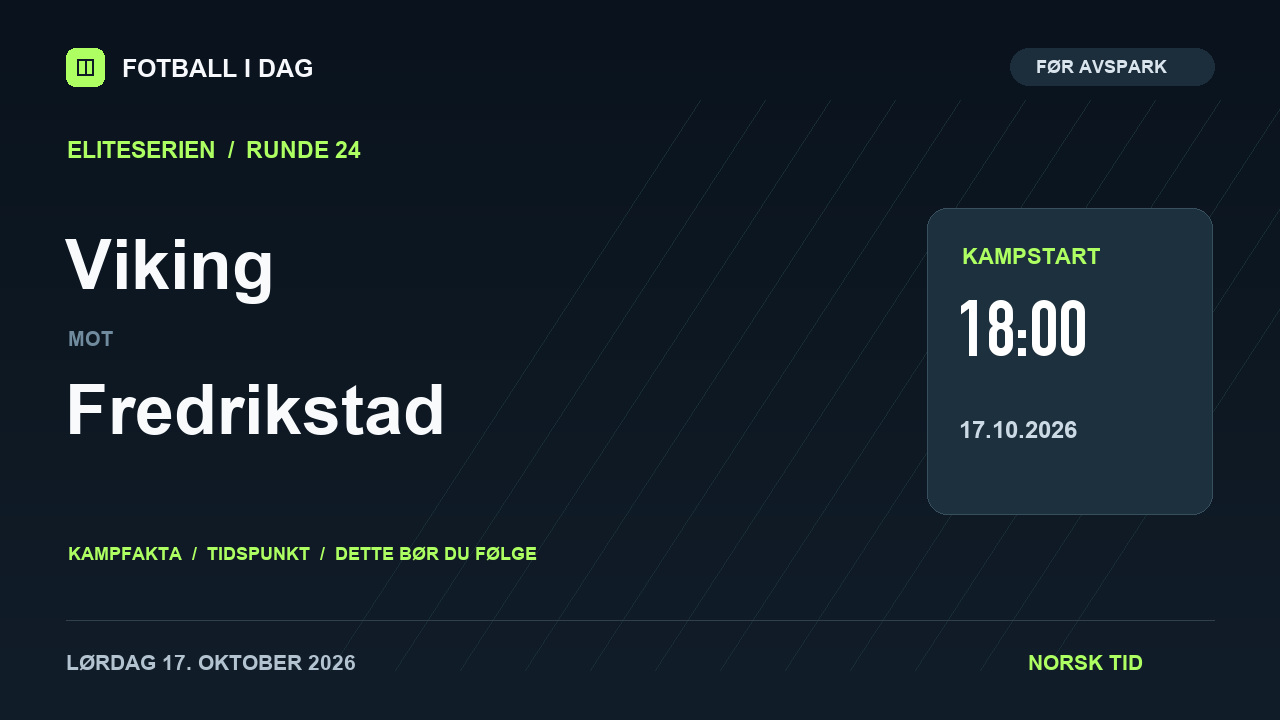 Viking – Fredrikstad – kampvideo